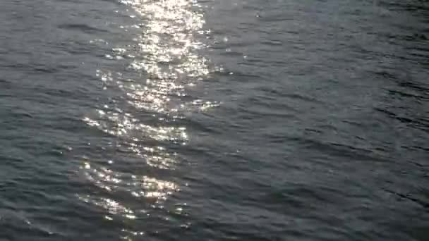 Klidná Mořská Voda Při Západu Slunce — Stock video