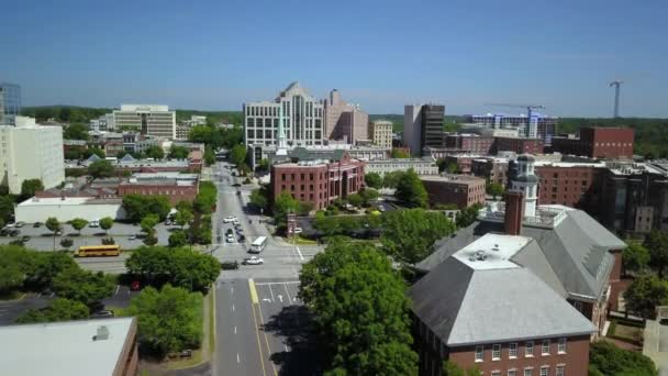 Гринвилл Южная Каролина Воздушный Маленький Город Америка — стоковое видео