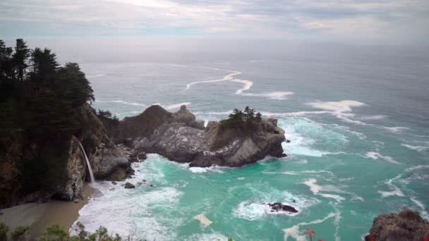 Vistas California Pacific Coast Highway Início Primavera — Vídeo de Stock