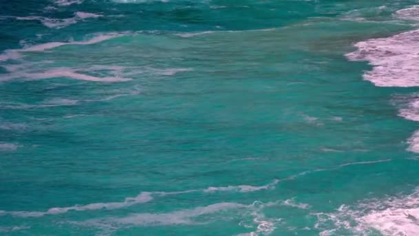 Вид Океанські Хвилі Тихоокеанському Узбережжі Каліфорнії — стокове відео