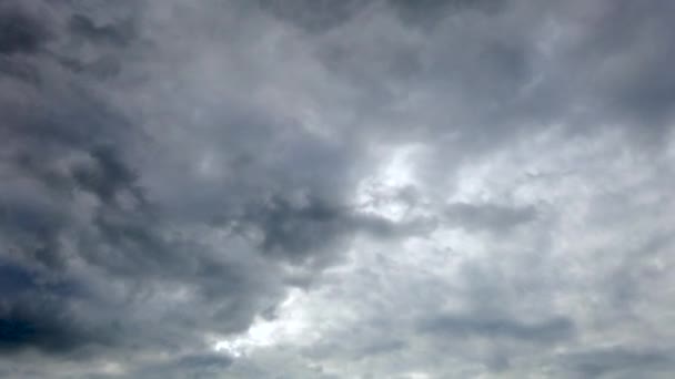 Céu Cinzento Com Nuvens Movimento Rápido Motiontimelapse Campo Alemanha — Vídeo de Stock
