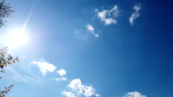 Блакитний Хмарами Швидко Рухаються Мотимелапс Сільській Місцевості Німеччини — стокове відео