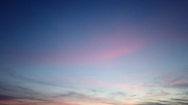 Hora Del Crepúsculo Con Nubes Movimiento Rápido Motiontimelapse Campo Alemania — Vídeo de stock