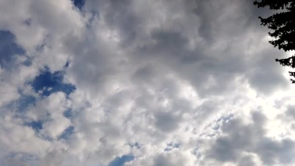 Bluesky Met Snel Bewegende Wolken Motietijdspanne Het Platteland Duitsland — Stockvideo