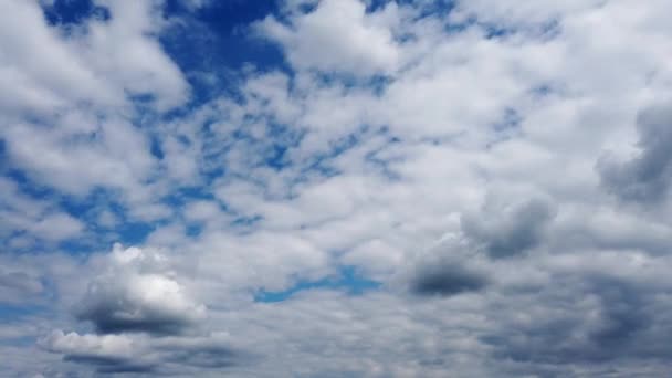 Bluesky Con Nubes Movimiento Rápido Motiontimelapse Campo Alemania — Vídeos de Stock