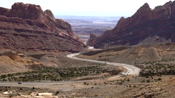 Vista Aérea Autopista Utah — Vídeo de stock