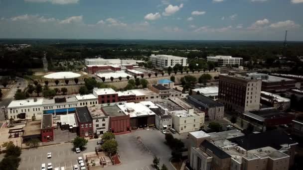 Gastonia Aerial Flyover Města Okrese Gaston — Stock video