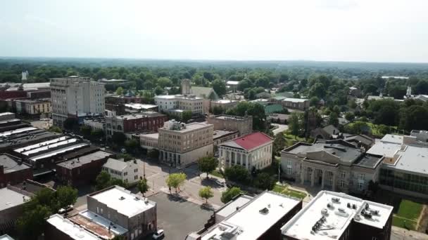 Flyg Över Rowan County Courthouse Salisbury — Stockvideo