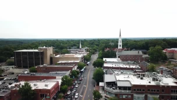 Empuje Aéreo Chapel Hill North Carolina Skyline — Vídeos de Stock