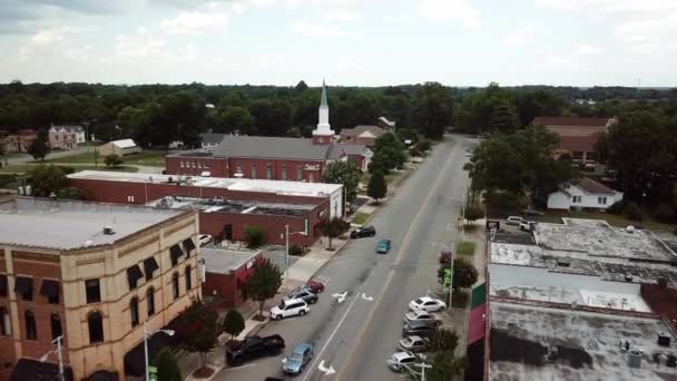 Aerial Graham North Carolina — Stock Video