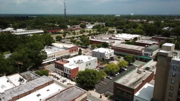 Luchtlandingsbaan Boven Burlington North Carolina — Stockvideo