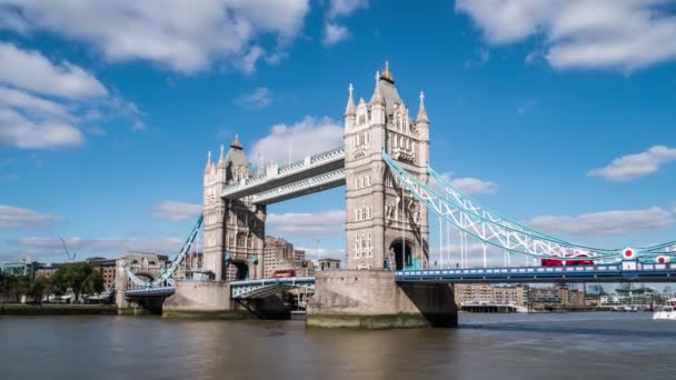 Tower Bridge Londra Zoom Timelapse — Video Stock