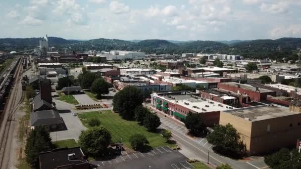 Kingsport Tennessee Üzerinde Uçuş — Stok video