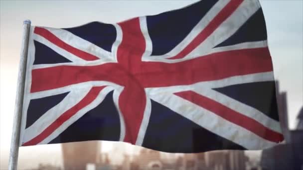 Animation Cgi Entièrement Boucle Royaume Uni Grande Bretagne Irlande Nord — Video