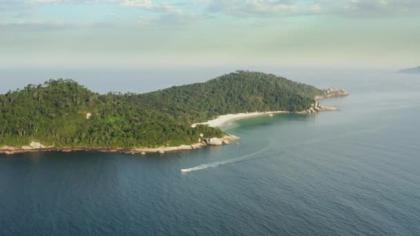 Zřízení Filmového Leteckého Pohledu Jednu Nejkrásnějších Pláží Brazílii Campeche Island — Stock video