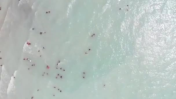 Rosignano Solvay Veduta Aerea Spiagge Bianche Spiagge Tropicali Della Toscana — Video Stock