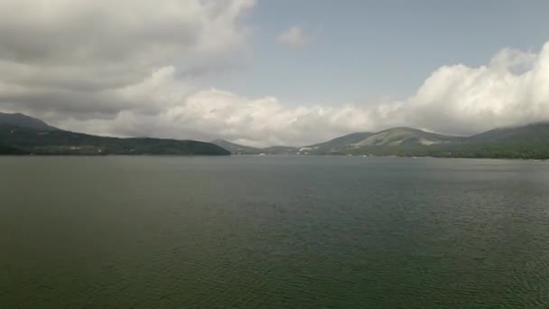 Drone Aérien Dessus Lac Yamanaka Mont Fuji Japon Asie — Video