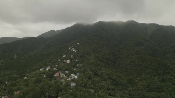 山中湖和富士山上空的无人机 — 图库视频影像