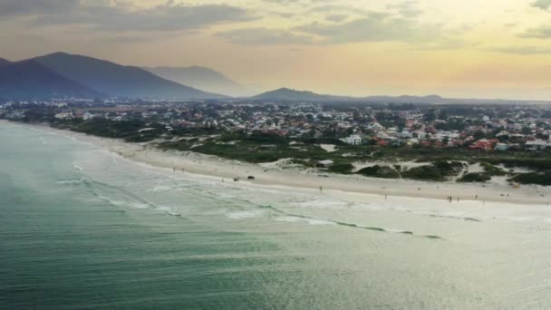 Brazylijska Plaża Campeche Pięknym Zachodzie Słońca Letni Dzień — Wideo stockowe