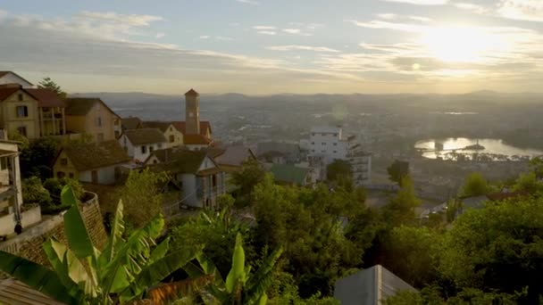 Uitzicht Prachtige Stad Antananarivo Tana Hoofdstad Van Madagaskar — Stockvideo