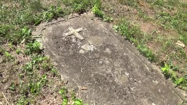 Antiguo Cementerio Ortodoxo Montaña — Vídeo de stock