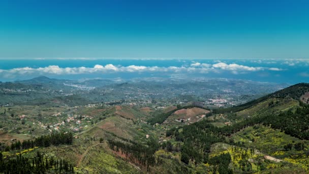 Timelapse Van Een Mooie Zomerdag Gran Canaria Met Een Panoramisch — Stockvideo