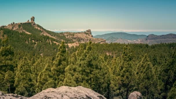 Timelapse Belo Dia Verão Gran Canaria Com Vista Panorâmica Para — Vídeo de Stock