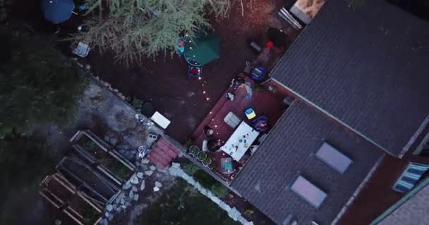 Een Picknick Tuin Tijdens Een Zomeravond Familie Vrienden Genieten Van — Stockvideo