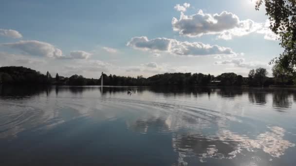 Monachium Weisslingersee Jezioro Góry Dronem — Wideo stockowe