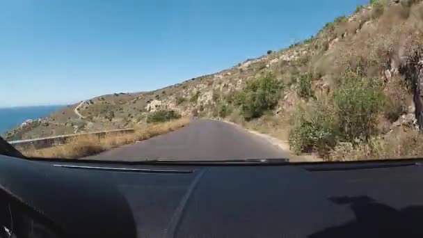 Kørsel Autobahn Grækenland Peloponese Dejlig Sommerdag – Stock-video