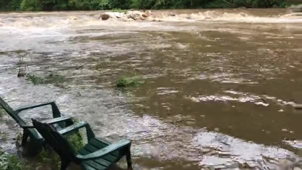 Översvämningar Norra Tån — Stockvideo