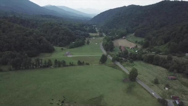Drone Disparo Estático Valle — Vídeos de Stock