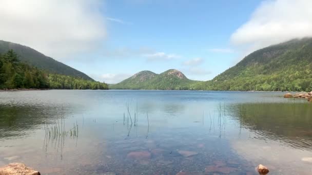 Jordan Pond Maine Deki Acadia Ulusal Parkı Ndaki Çekimi — Stok video