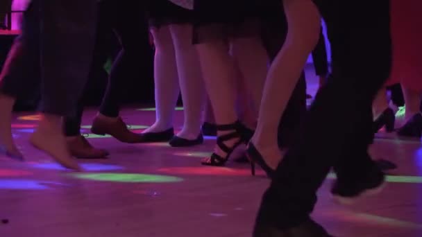 Legs People Dancing Party — Stock Video