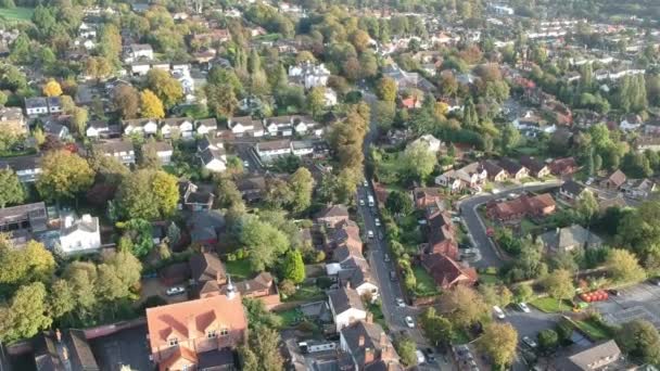 Letecký Pohled Woolton Village Jižní Část Liverpoolu — Stock video