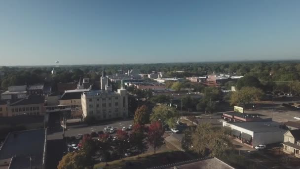 Aerial Shelby Carolina Del Norte — Vídeos de Stock