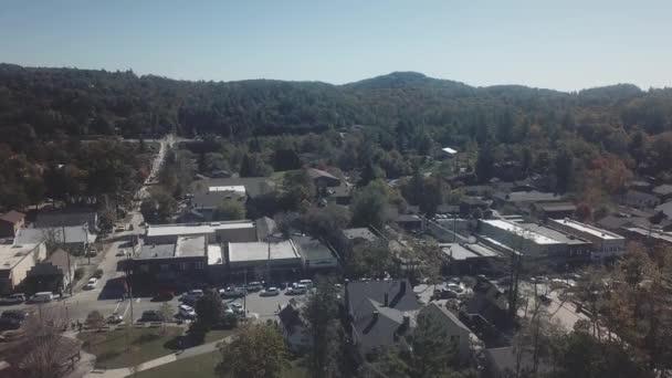 Aerial Flyover Flowing Rock Fall — Stock video