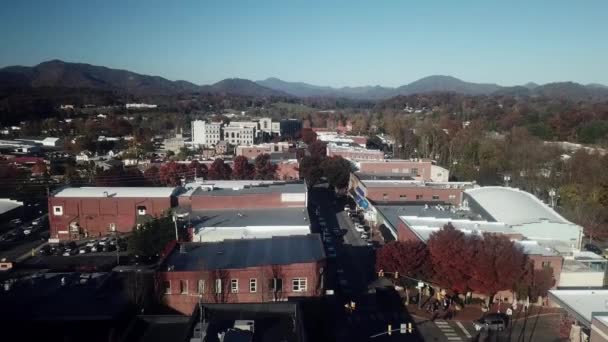 Waynesville North Carolina Aerial — Stock Video