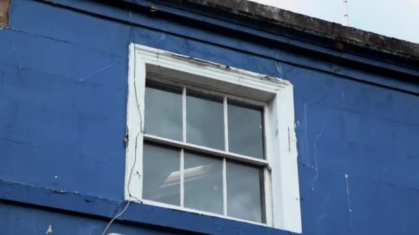 Traditionele Britse Stijl Van Blauw Huis Notting Hill — Stockvideo