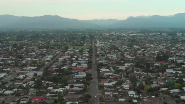 Vista Aérea Região Vinícola Cidade Blenheim Marlborough Nova Zelândia — Vídeo de Stock