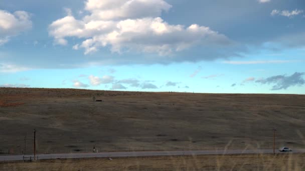 Car Driving Countryside Boulder Colorado — Stock Video