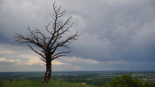 Boulder Colorado Üzerinde Fırtına Oluşumunun Zaman Aşımı — Stok video