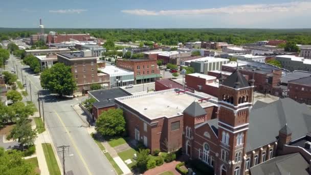 Luchtdruk Naar Reidsville North Carolina Reidsville North Carolina Small Town — Stockvideo