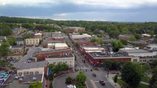 Lotnicze Blacksburg Wirginia Latające Nad Miastem — Wideo stockowe