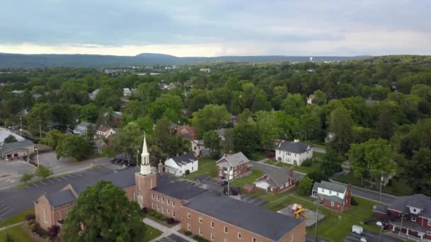 Luftaufnahme Blacksburg Virginia Hometown Small Town Usa Suburbia Suburbs Neighborhoods — Stockvideo