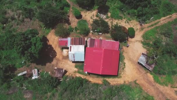 Dagdrone Vlucht Oplopend Zenit Boven Een Geïsoleerd Huis Gelegen Laguneta — Stockvideo