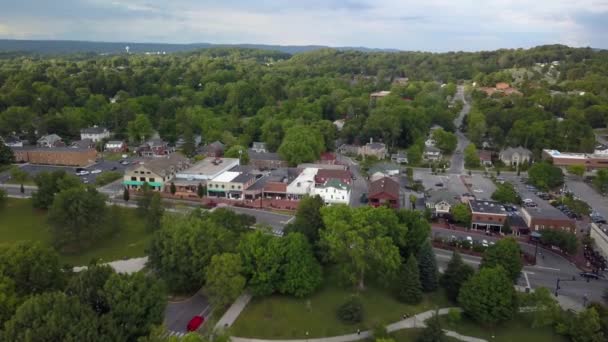 Lucht Push Naar Blacksburg Virginia — Stockvideo