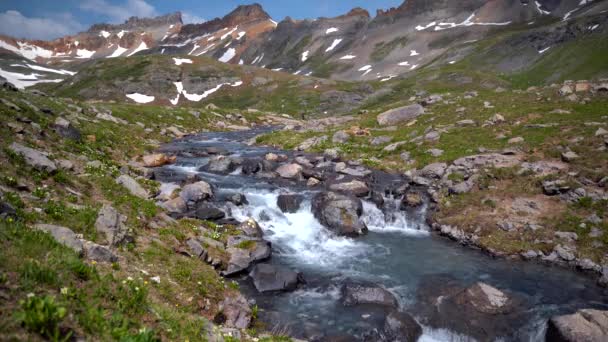 Creek Nas Terras Altas Sul Colorado — Vídeo de Stock