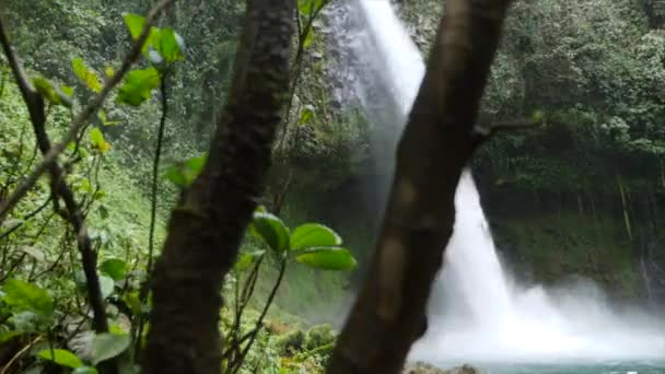 Pán Felvétel Fortuna Vízesés Alajuela Tartományban Costa Rica — Stock videók