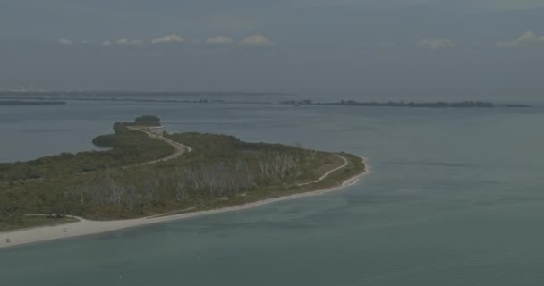 Fort Soto Park Florida Aerial Panorámica Izquierda Derecha Del Parque — Vídeos de Stock